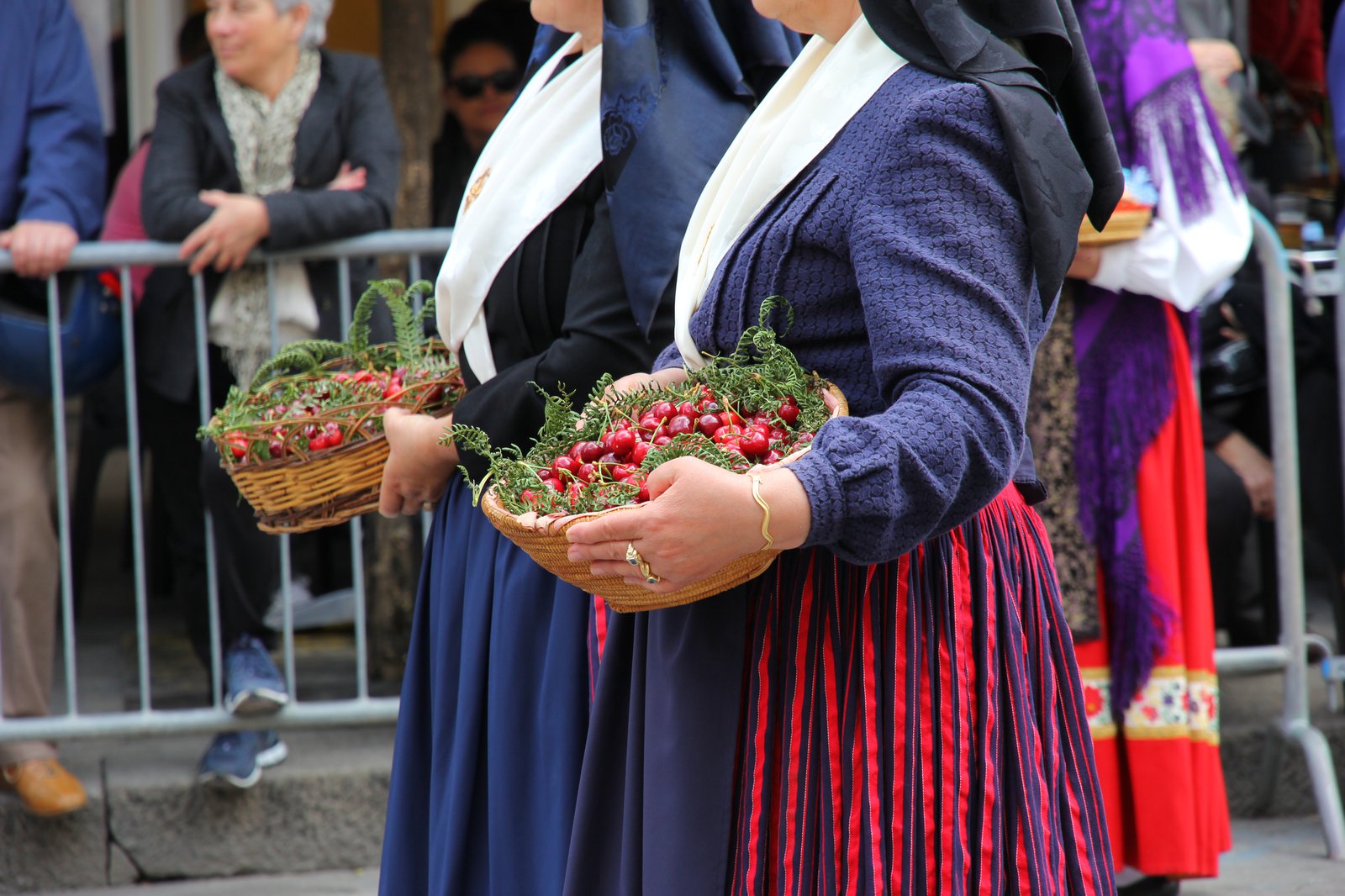 Traditional hand-embroidered Sardinian costume of Villacidro