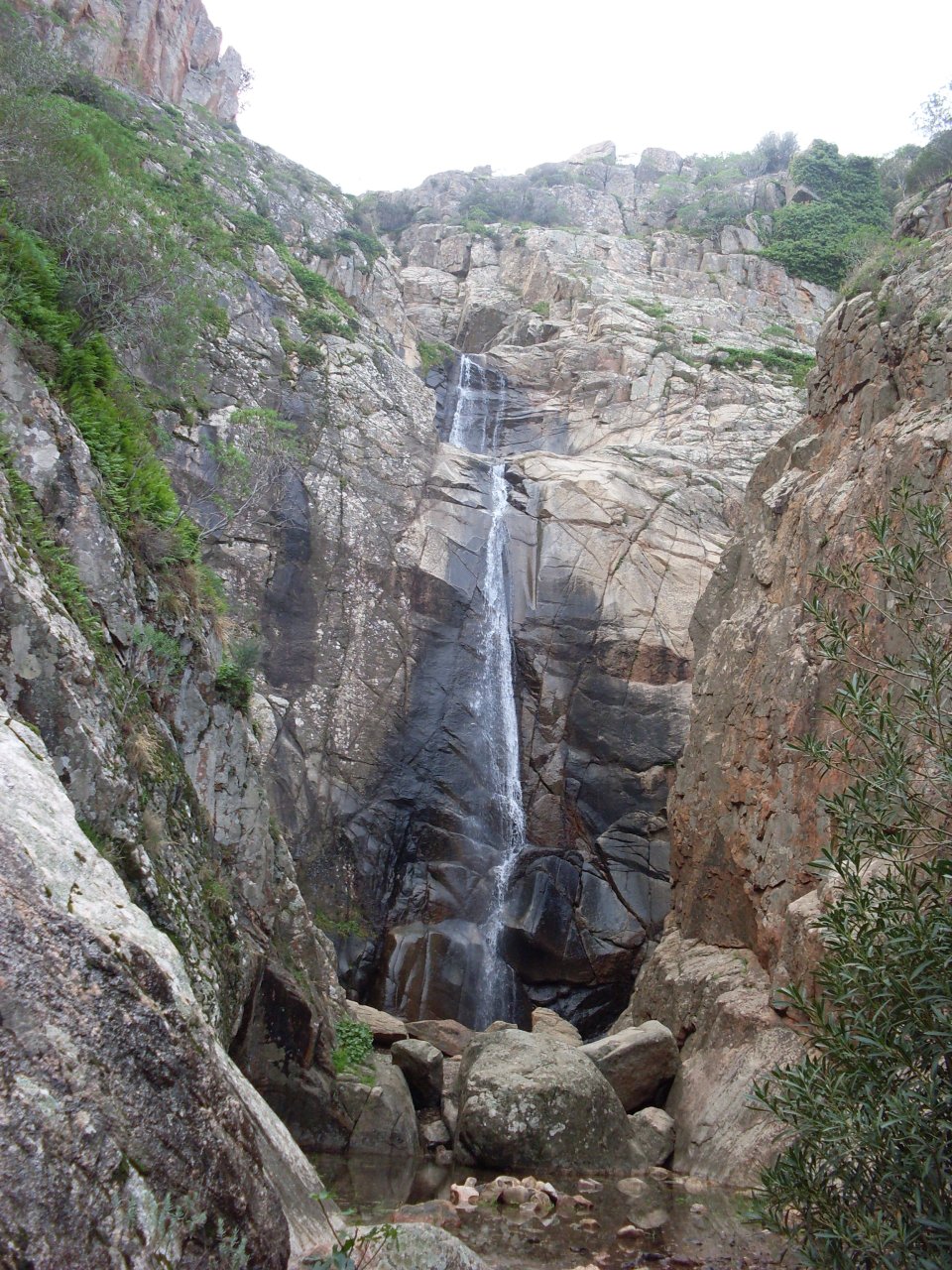 Granite chasm of Sa Spendula in Villacidro